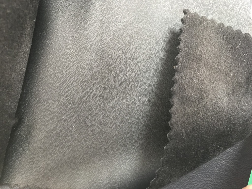 现货批发 羊皮纹pu 皮裤皮面料 超柔牛奶丝柔软人造革 环保再生革