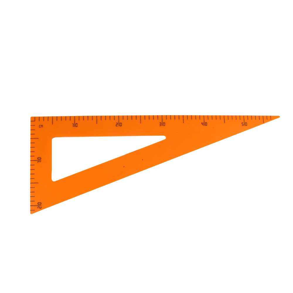 老师教学用大号直角三角板尺子带手柄塑料尺学生教具批发