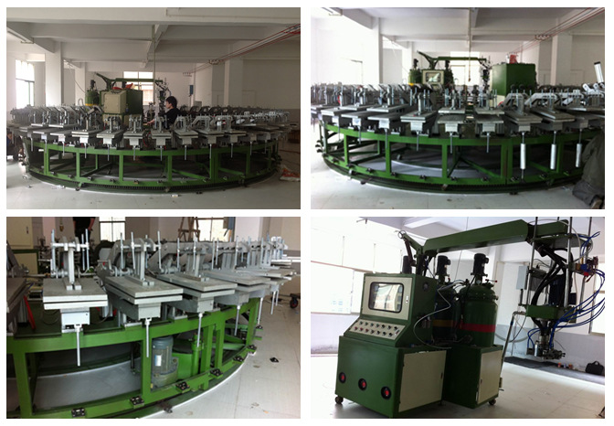 非标定制pu鞋底发泡机 低帮pu劳保鞋生产线 聚氨酯鞋垫/做鞋机器