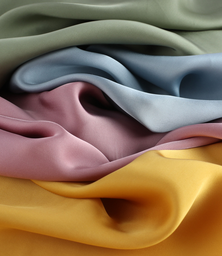 150g全人丝布料 有光缎面衬衫面料 仿真丝绸 光泽连衣裙套装面料