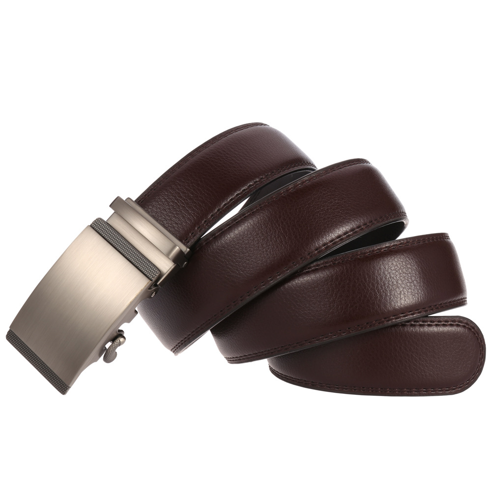 皮带男士二层牛皮 自动扣皮带男式皮腰带 ly25-1050-1