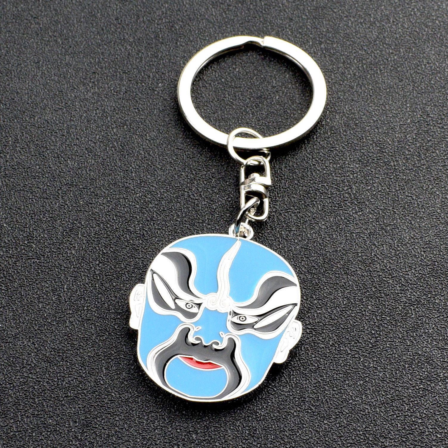 厂家直销批发民族风钥匙扣中国京剧元素钥匙扣脸谱钥匙扣定制礼品