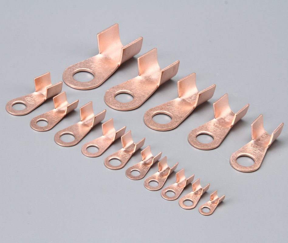 紫铜接线端子ot开口鼻铜鼻子非标冷压紫铜线耳 铜接线端子