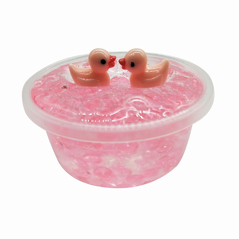 史莱姆slime水晶泥鸭子扁珠泥diy热卖亚马逊新款ins解压益智玩具