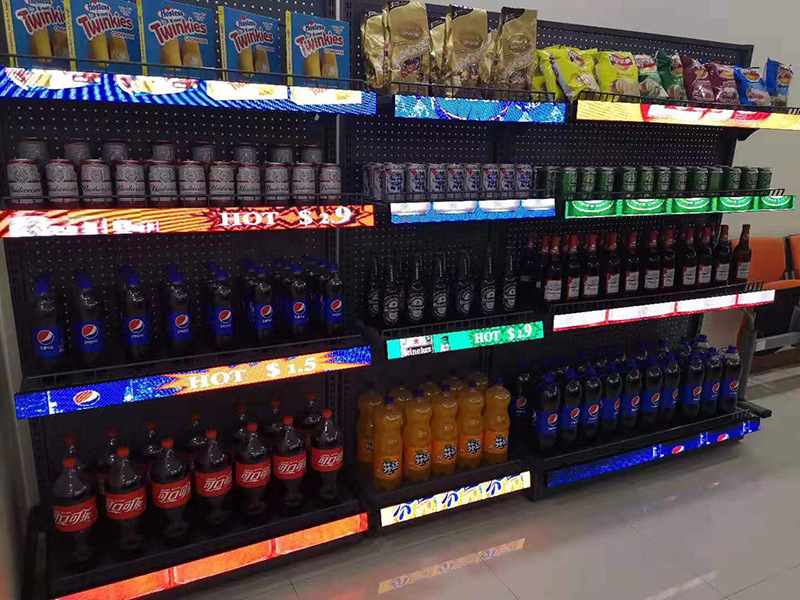 智能电子led货架屏超市货架led标签显示屏液晶展示小广告屏条形屏