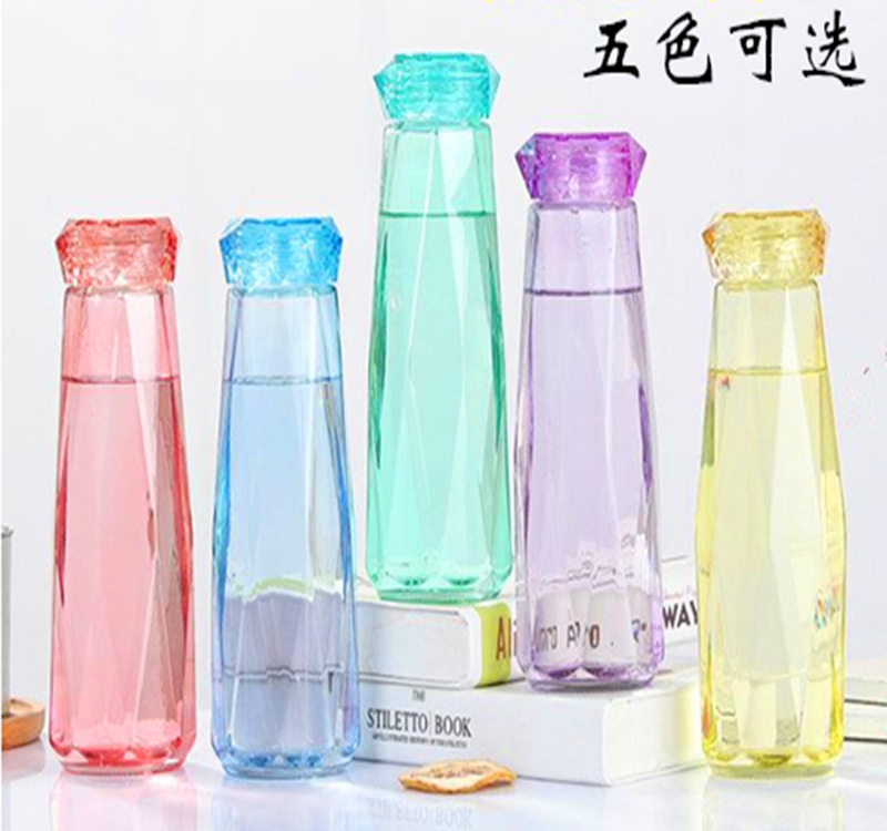 Factory Direct Sales Colored Diamond Glass Couple Water Cup Advertising Gift Cup Tumbler Nightclub Magic Color Crystal Glasses