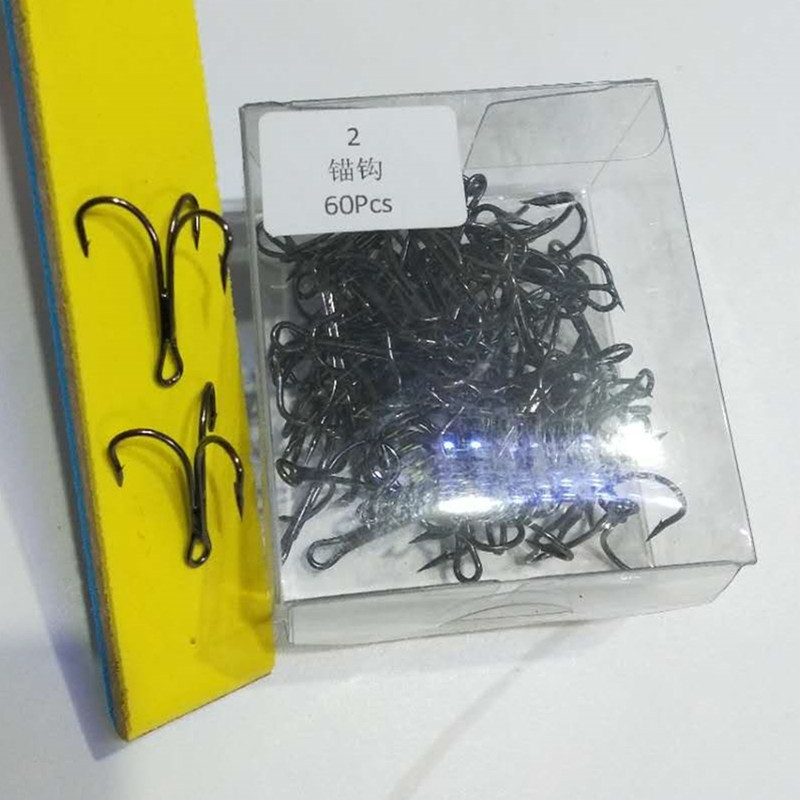批发三锚钩路亚钩三爪钩三角钩锚钩鱼钩渔具垂钓用品