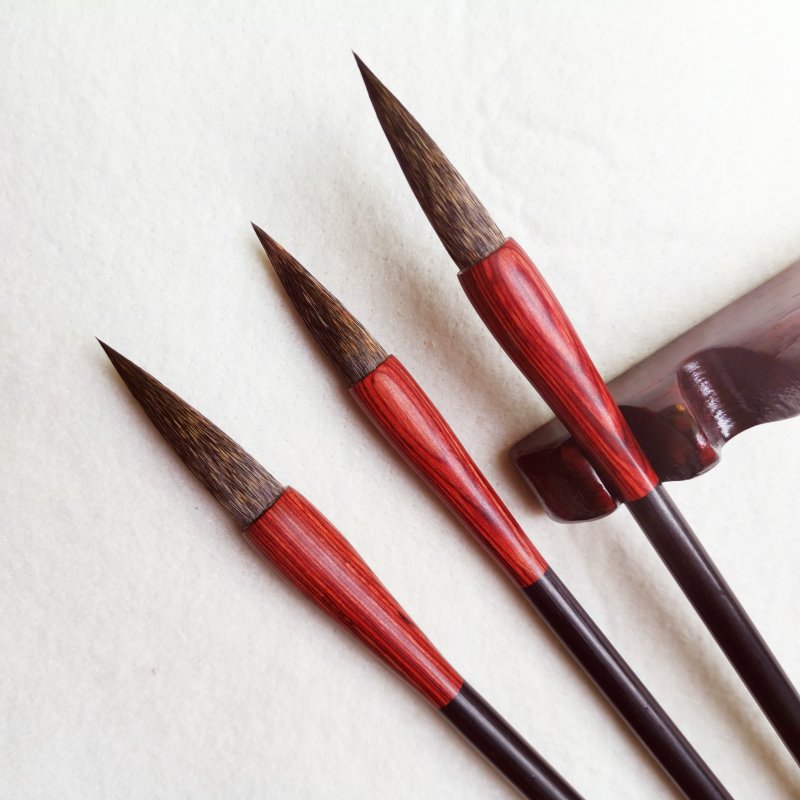 精品推荐紫毫精品灰鼠书画毛笔文房四宝书法用品厂家直销量大从优