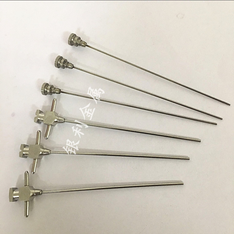 定制yi用气腹针不锈钢环甲膜穿刺针活检穿刺针套管针一次性缝合针