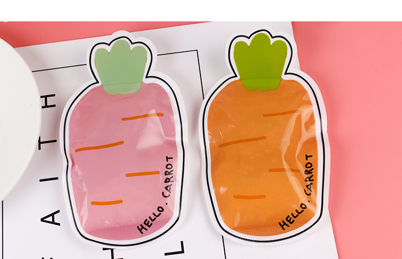 大号胡萝卜菠萝冰袋 夏季反复使用 旅便携户外冰包降温冷敷敲冰袋