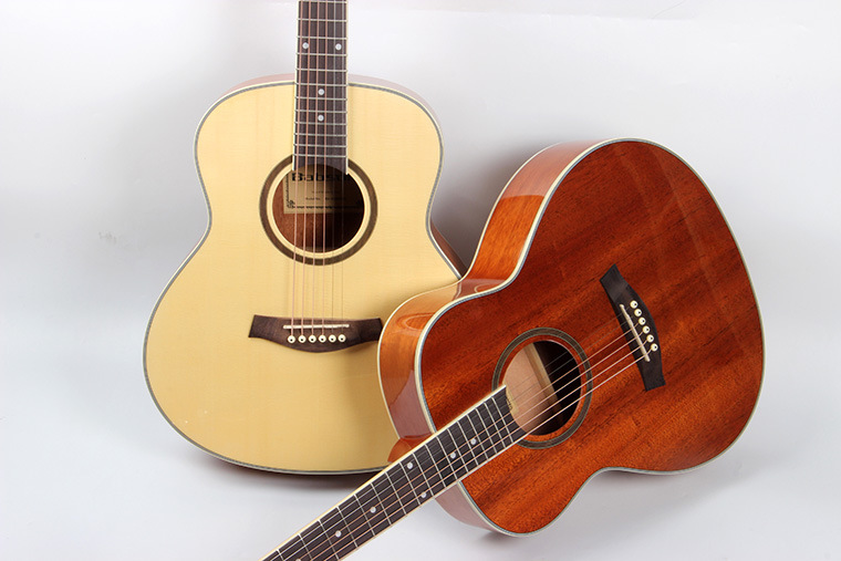 百森品牌36寸迷你桶型小民谣木吉他亮光大量现货生产批发