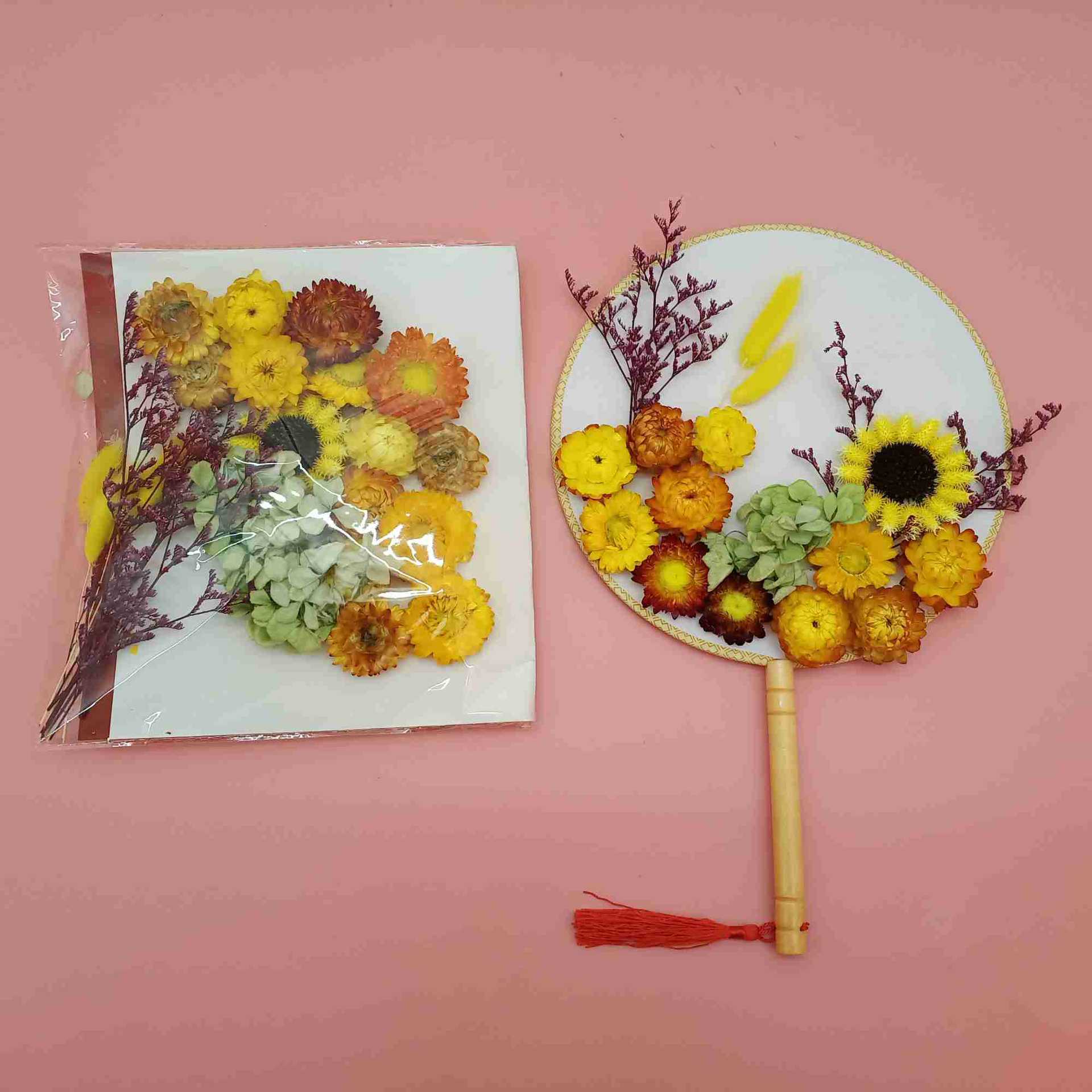 润兆花卉厂家直销云南干花压花学生手工diy多用途永生花材料包