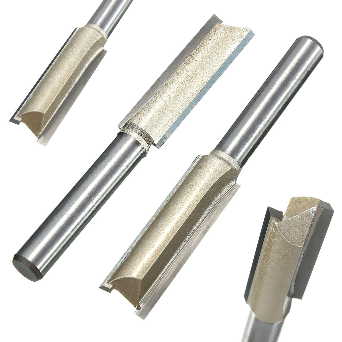 一个60mm银灰色 双凹槽 木工铣刀