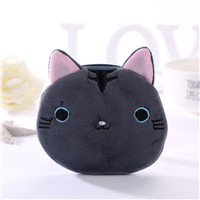 Creative Cute Cartoon Japanese and Korean Student Women's Zipper Mini Key Coin Storage Japanese Cute Cat Coin Purse