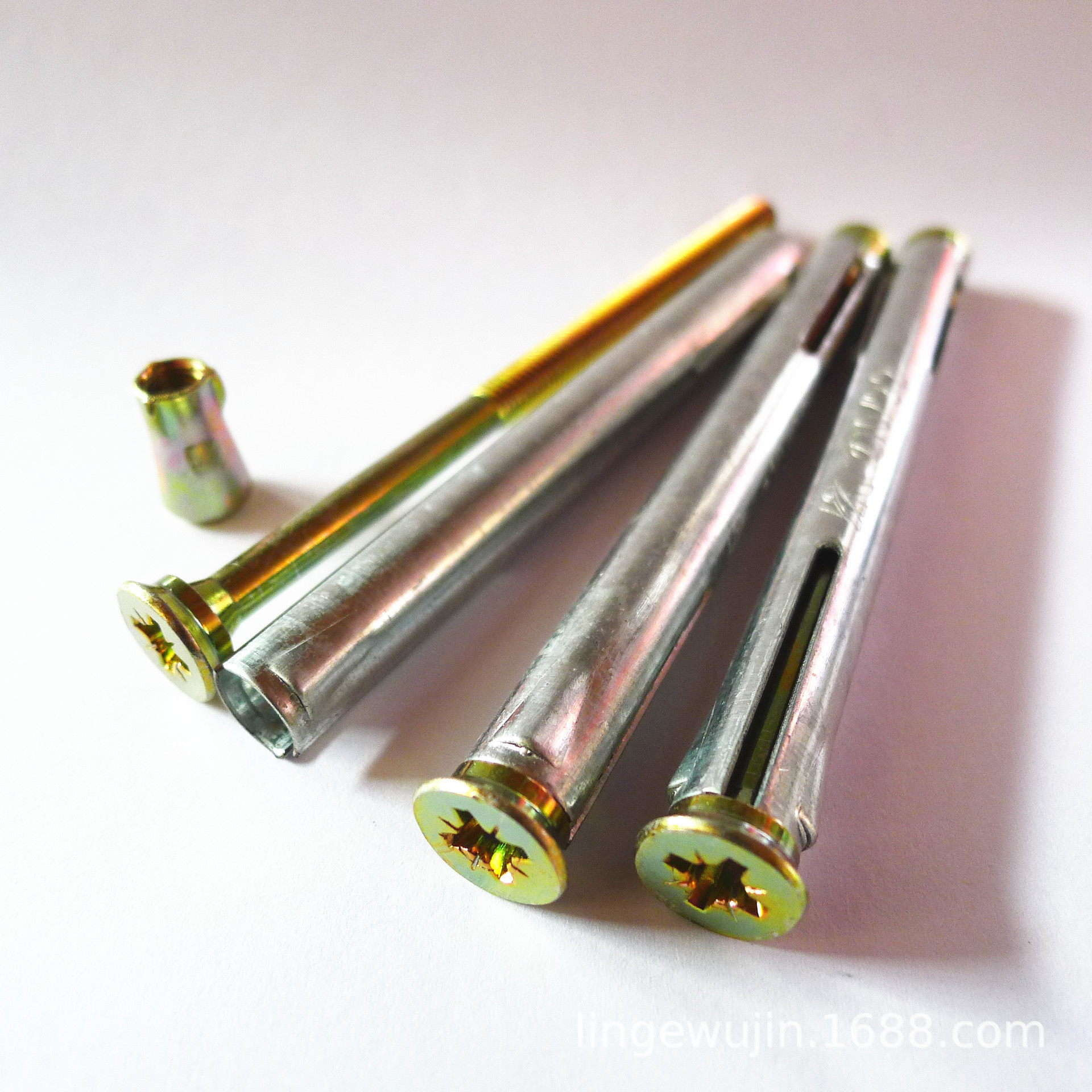 内迫螺栓镀锌机丝平爆内爆壁虎窗式十字平头内膨胀螺丝m10m8五金