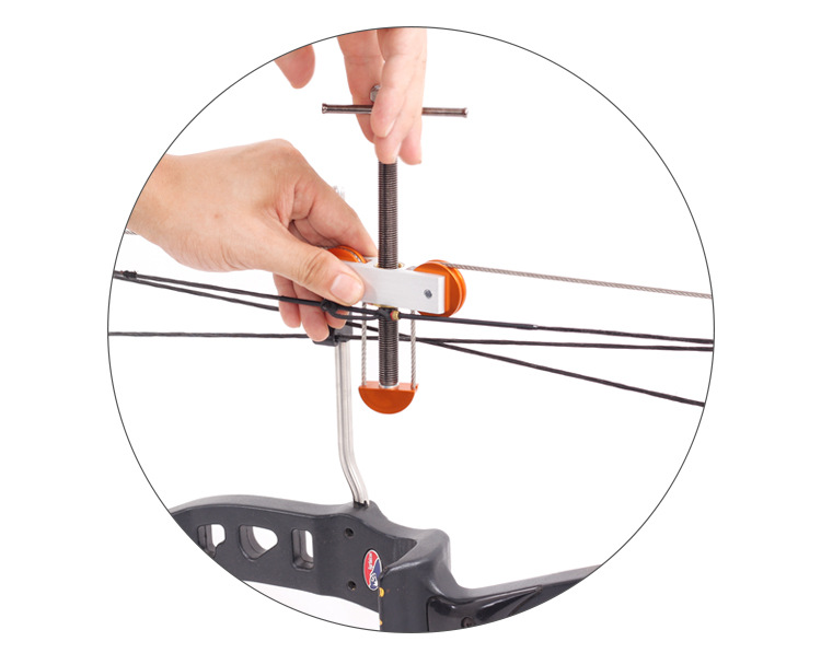 钢丝简易开弓器 弓箭复合滑轮弓装弓弦换窥孔工具 方便操作批发