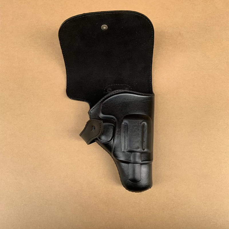 10毫米转轮枪套真皮牛皮全包式腰部左轮枪套防爆10mm