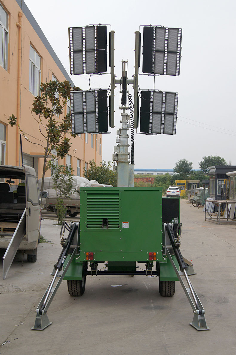 大型拖车式液压移动照明车路面施工抢险救灾应急灯塔车应急灯