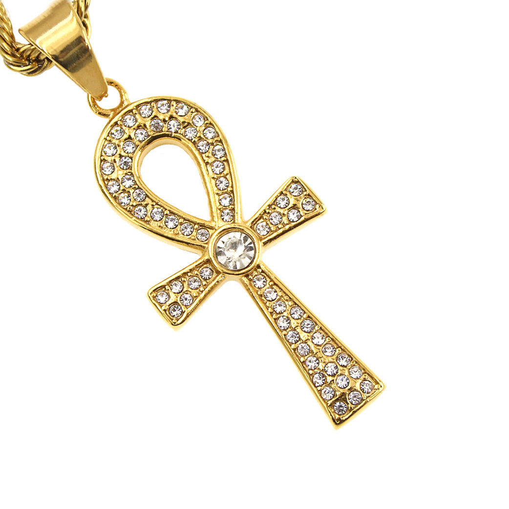 亚马逊跨境热销欧美经典古埃及十字架安卡吊坠