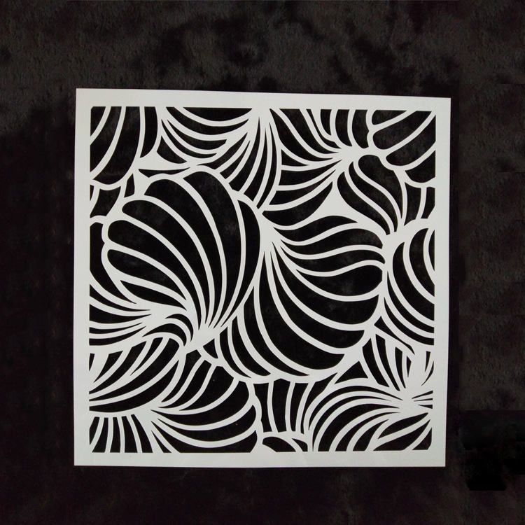 跨境创意曼陀罗塑料模板墙绘模板diy镂空绘画喷绘喷漆模板模具