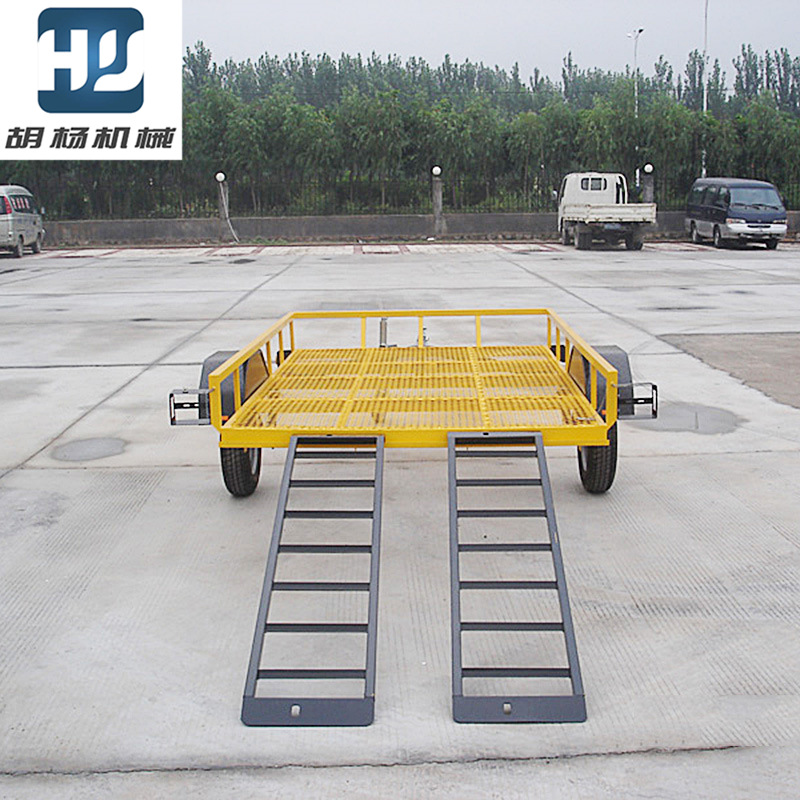 小平板挂车小拖车 拖车挖掘机运输半挂汽车拖车 可定制