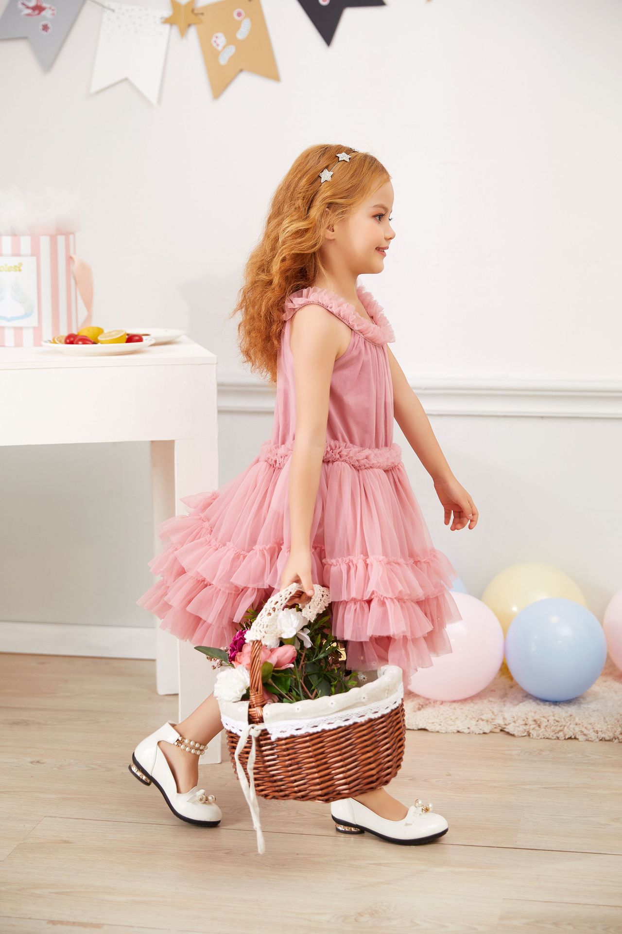 现货dolly纱裙公主tutu裙女童蓬蓬裙宝宝周岁礼裙超仙连衣裙代发