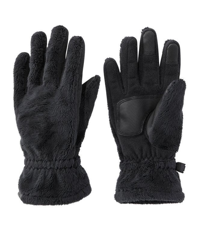 摇粒绒触屏手套 法兰绒贴皮保暖手套  Luxury fleece glove