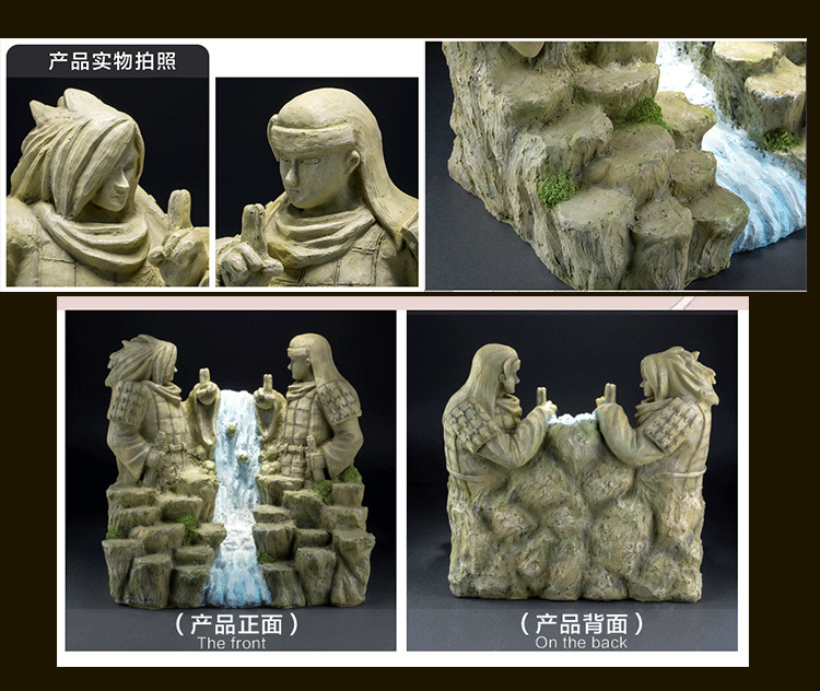 火影忍者手办终末之谷树脂场景模型摆件日本动漫佐助鸣人公仔包邮