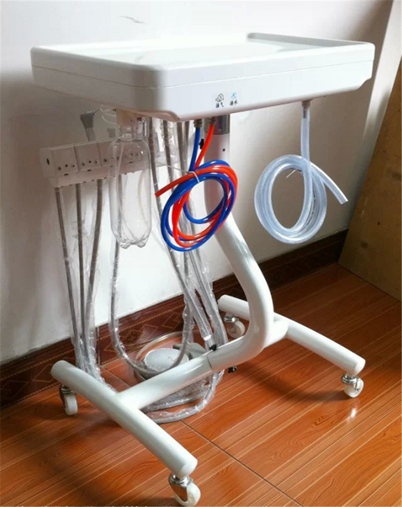 牙科涡轮机移动式涡轮机手推车 牙齿贴面涡轮机打磨机牙科工作台