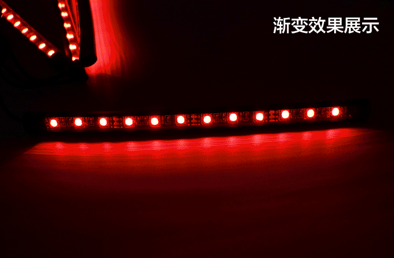 工厂直销汽车气氛灯脚底氛围灯led七彩遥控声控rgb-5050-12smd