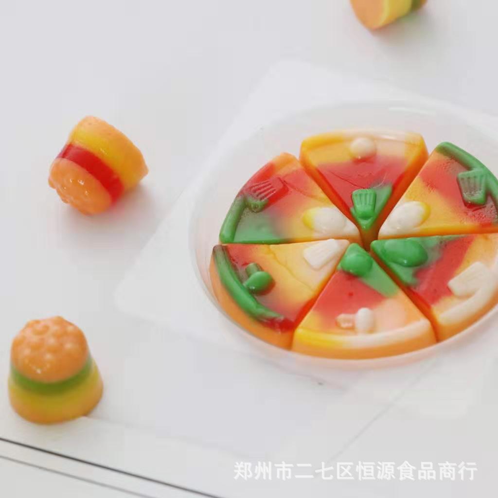 披萨糖 橡皮糖 qq糖 果胶软糖糖果 儿童休闲零食礼物14克*40包/袋