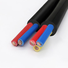 广东环威电线电缆RVV-2*4国标铜芯工程消防家装黑色多股护套线