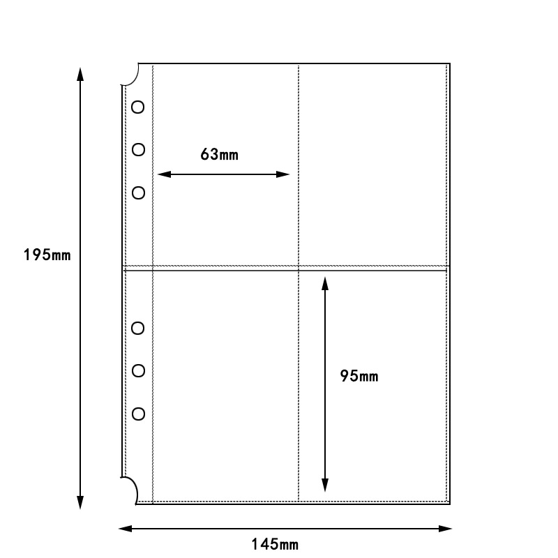定制4格透明活页游戏卡动漫人物明星专辑小卡册集页替芯相册内页