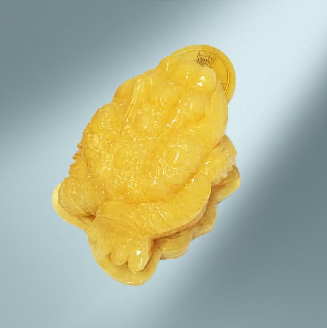 批发米黄玉金蟾摆件玉石三足金蝉金蟾蜍家居办公室装饰品工艺品