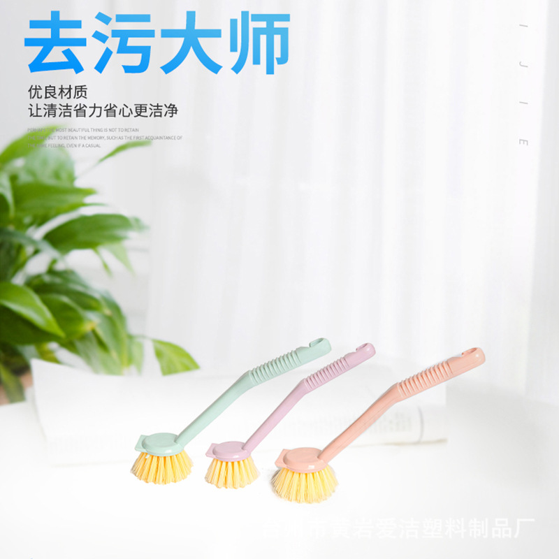 Factory Direct Supply Long Handle Cleaning Pot Brush Washstand Desktop Plastic Dish Bowl Brush Kitchen Cleaning Cleaning Brush