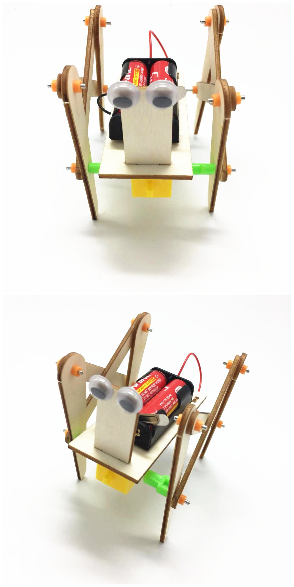 科技小制作小发明 仿生电动机器狗diy手工拼装益智玩具四足机器人