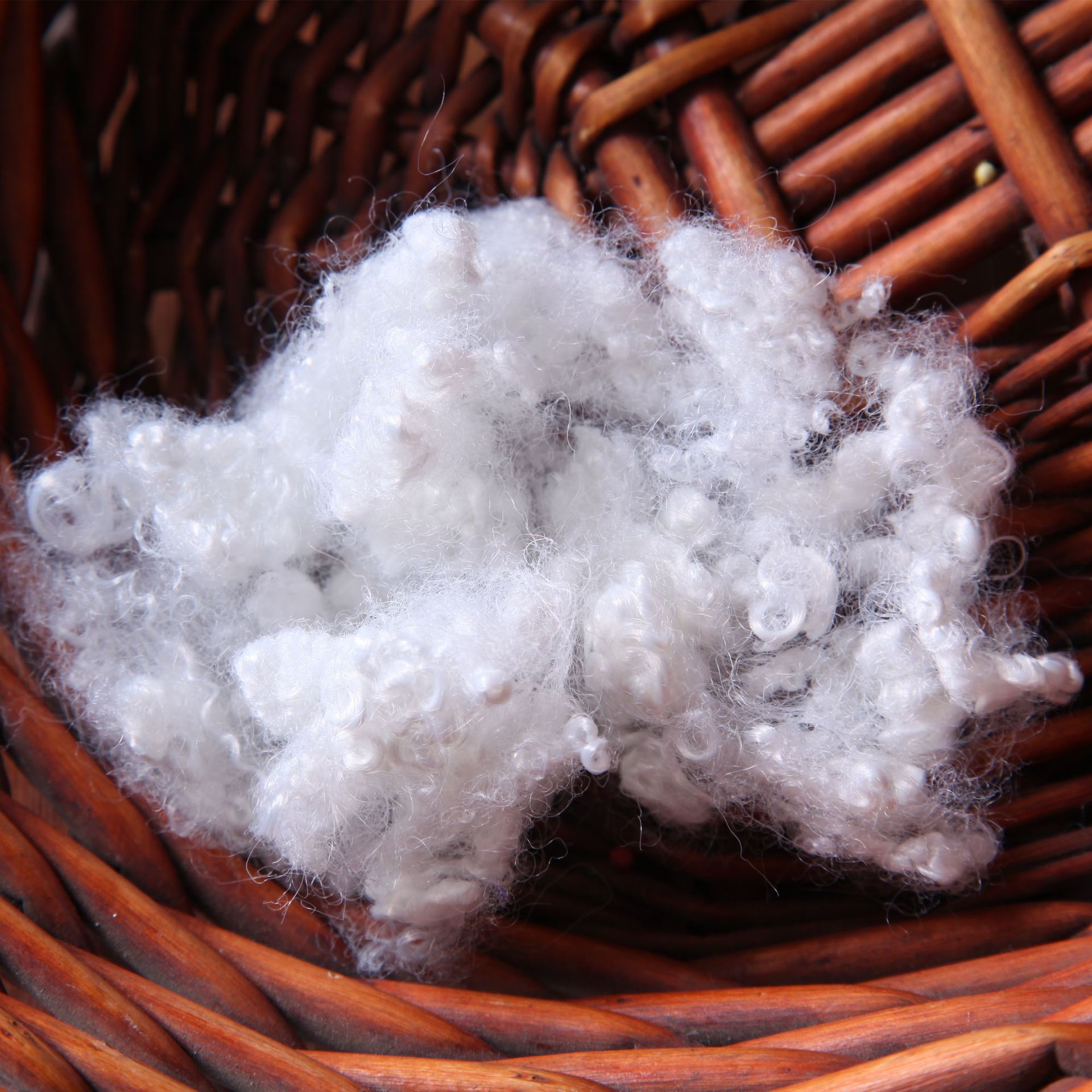 供应原生涤纶短纤 仿羽绒棉 被子枕芯填充物 超细纤维填充棉