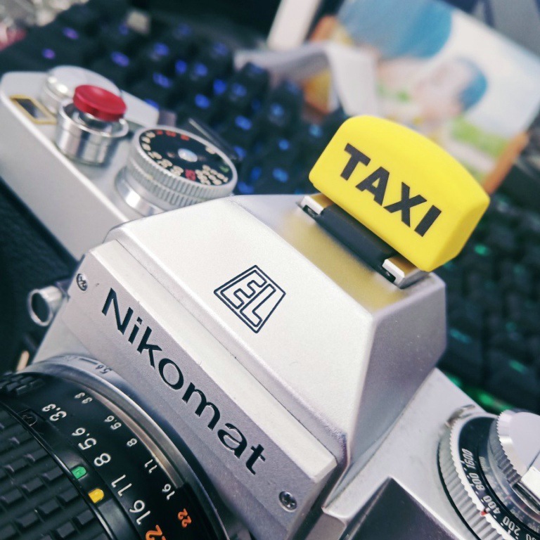 的士黄色taxi相机闪光灯保护盖热靴卡通适用佳能尼康单反微单
