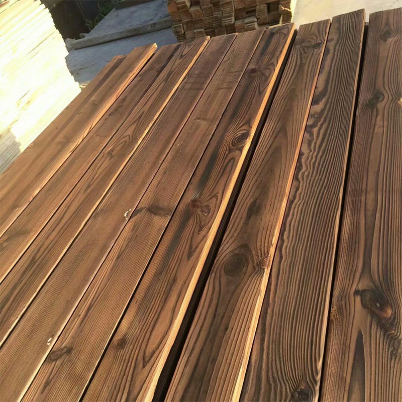 厂家供应防腐蚀耐磨防水园林木板碳化木板桑拿板门头招牌吊顶墙裙
