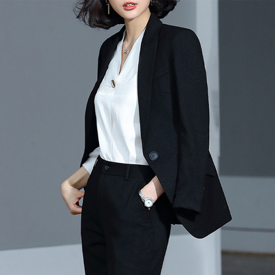 高端职业西装套装女时尚2019秋新款气质女神范上班族商务正装西服