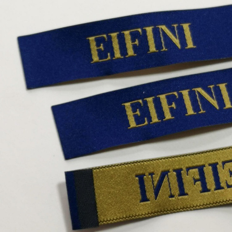 服装织唛水洗标定做 缎面木梭机织唛订做 领标布标主标水洗唛定制