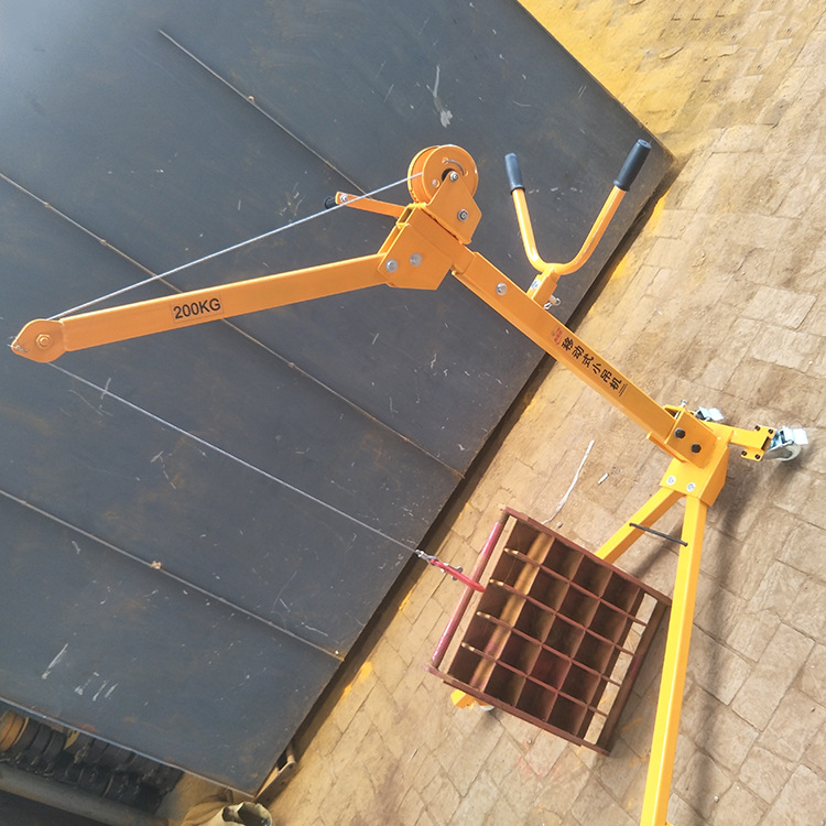 手摇小吊机 搬运车移动车载小吊机 手摇绞盘面包车吊机装车神器