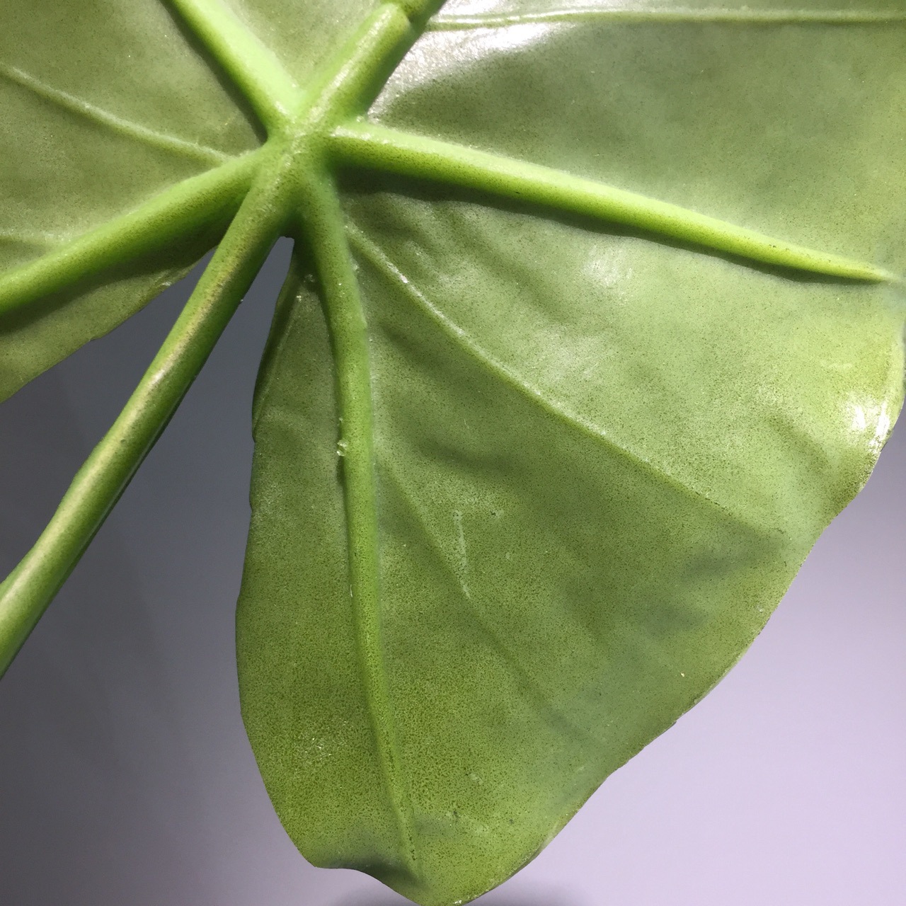 北欧现代简约客厅家居装饰仿真花绿色pu叶子海芋叶010572