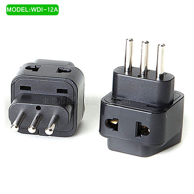 全铜大功率意大利瑞士旅行转换插头插座转换器 嵌入式欧标转接头