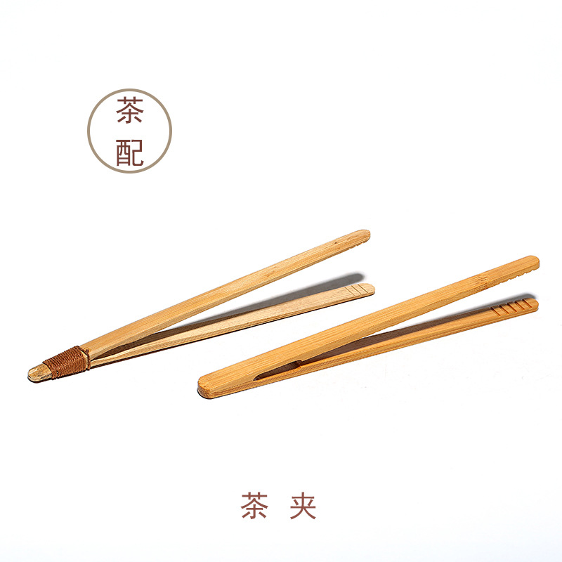 茶道配件竹夹子代发货杯夹批发功夫茶具杯镊子厂家竹制品其它配件