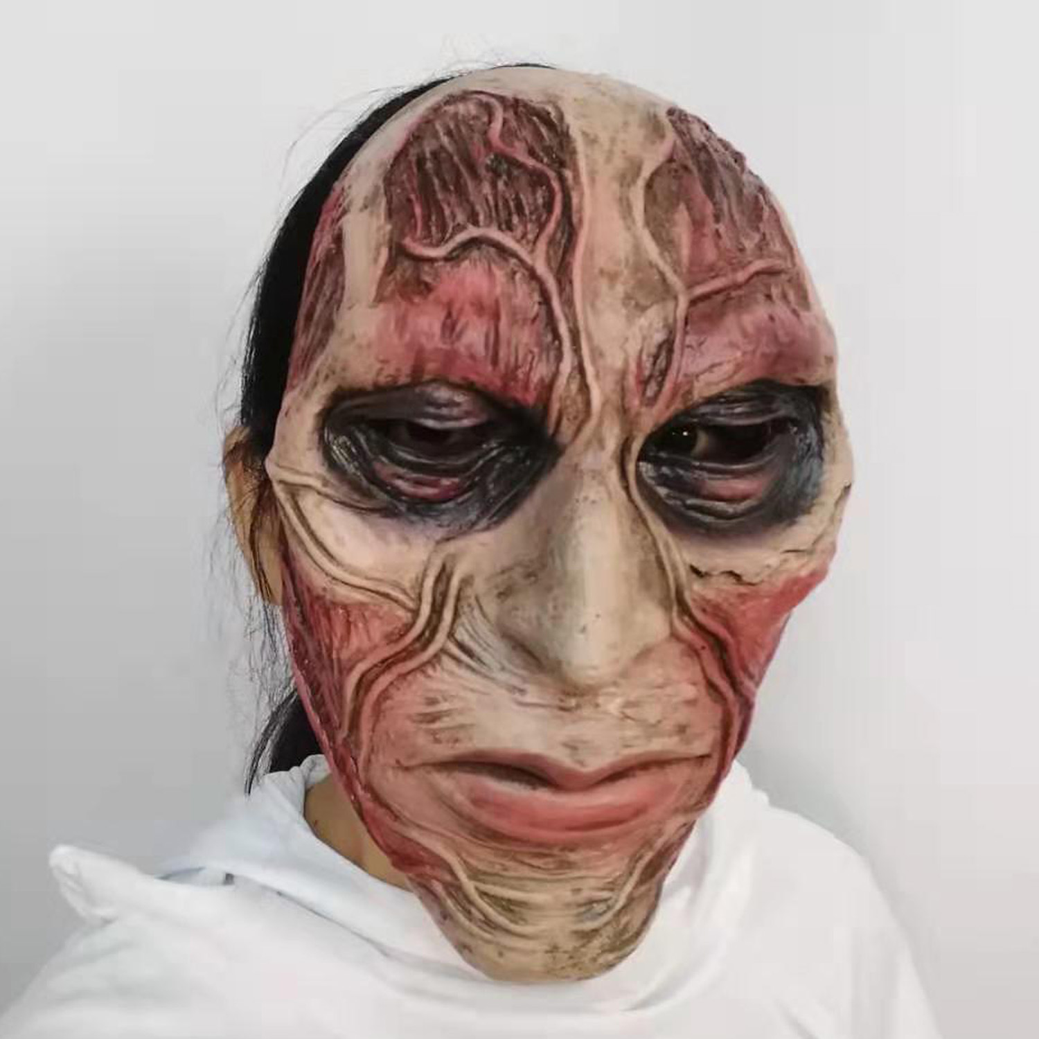万圣节橡胶面具头套成人魔鬼面具僵尸鬼脸面具
