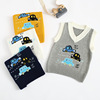 Knit vest baby coat Knit sweaters 2020 spring and autumn new pattern Cartoon A car Children's clothing wholesale Knit vest baby coat Knit sweaters 2020 spring and autumn new pattern Cartoon A car Children's clothing wholesale