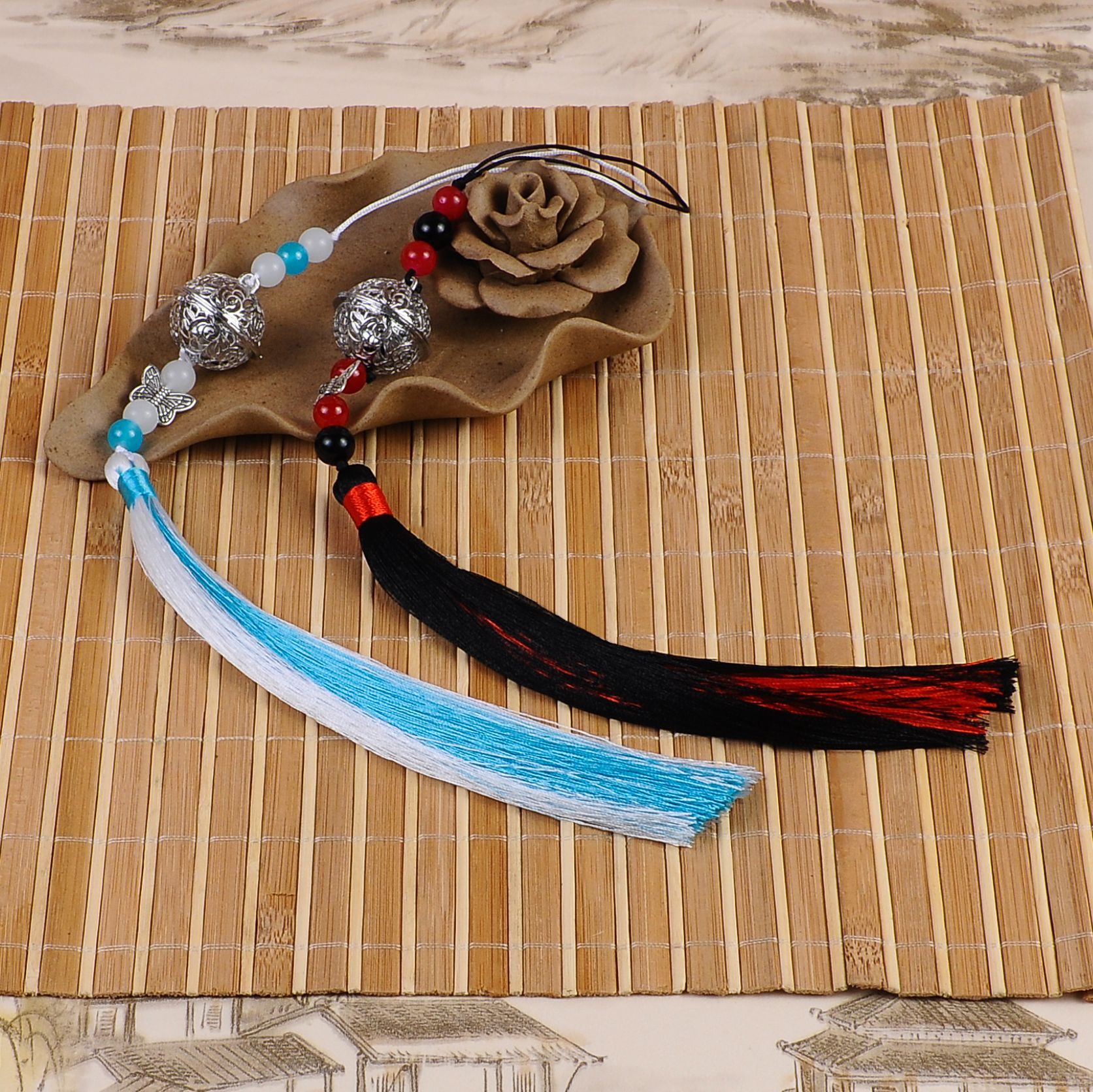 魔道祖师魏无羡同款腰佩宫铃清心宫银铃流苏挂件云梦江氏澄陈情令