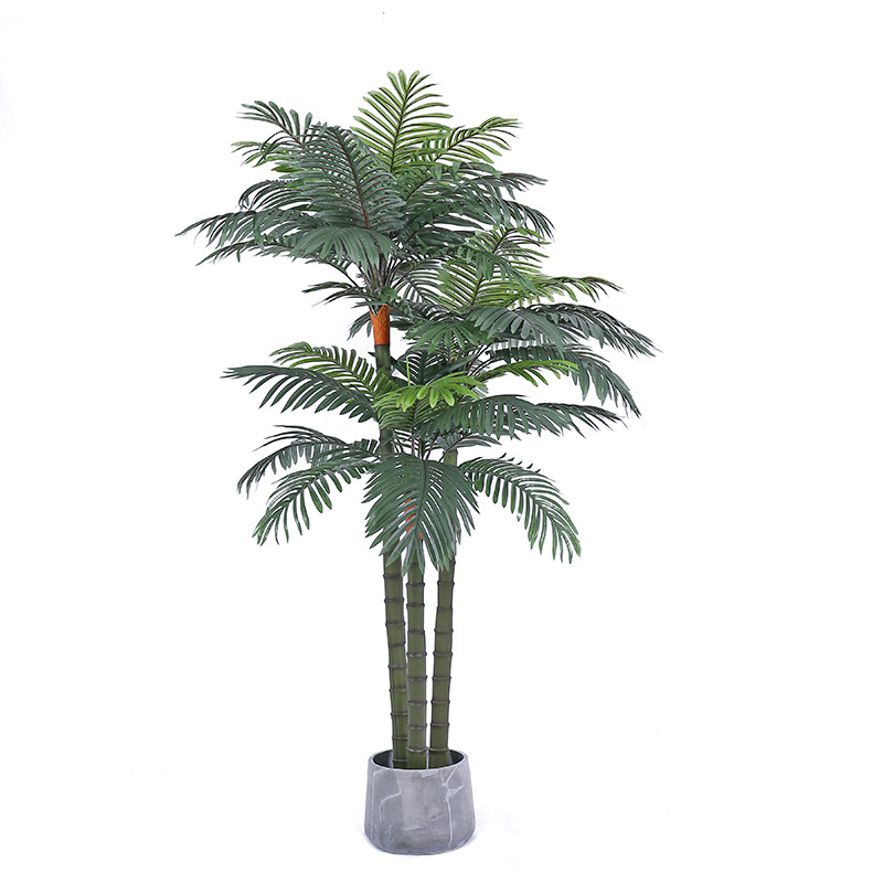 Large Simulation Plant Areca Palm Potted Indoor Living Room Decoration Floor Pteris Fake Green Plant Bonsai Decoration