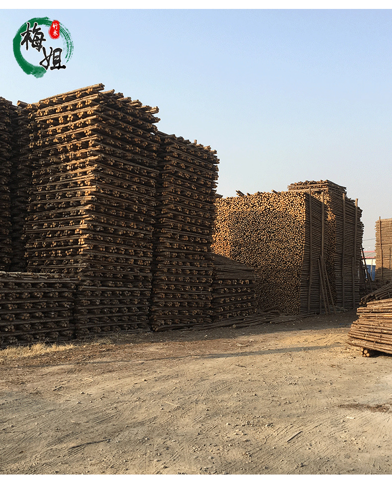 北京现货供应 园林绿化杉木杆 支撑杆 批发零售